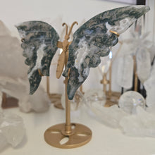 Load image into Gallery viewer, Moss Agate Butterfly Wings