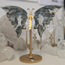 Load image into Gallery viewer, Moss Agate Butterfly Wings