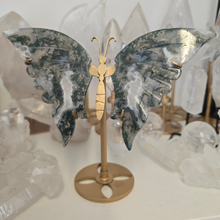 Load image into Gallery viewer, Moss Agate Butterfly Wings