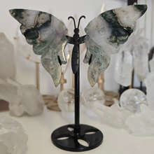 Load image into Gallery viewer, Moss Agate Butterfly Wings