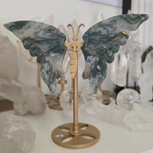 Load image into Gallery viewer, Moss Agate Butterfly Wings