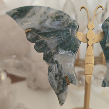 Load image into Gallery viewer, Moss Agate Butterfly Wings