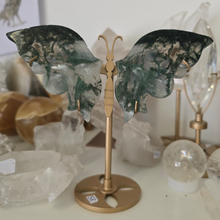 Load image into Gallery viewer, Moss Agate Butterfly Wings