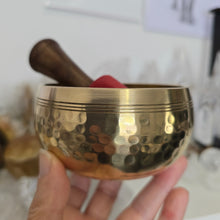 Load image into Gallery viewer, Singing Bowl - Auspicious Symbols - Hammered - 9 cm