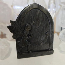 Load image into Gallery viewer, Gold Sheen Obsidian Fairy Door