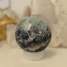 Load image into Gallery viewer, Feather Fluorite Sphere