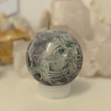 Load image into Gallery viewer, Feather Fluorite Sphere