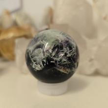Load image into Gallery viewer, Feather Fluorite Sphere