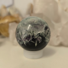 Load image into Gallery viewer, Feather Fluorite Sphere