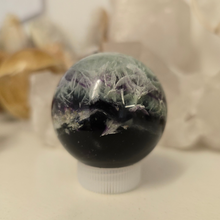 Load image into Gallery viewer, Feather Fluorite Sphere