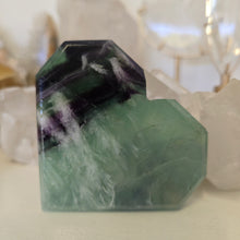 Load image into Gallery viewer, Feather Fluorite Heart - faceted