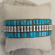 Load image into Gallery viewer, Tibetan Blue Jasper Wrap Bracelet