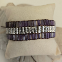 Load image into Gallery viewer, Tibetan Amethyst Wrap Bracelet