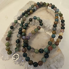 Load image into Gallery viewer, 108 Indian Agate Mala Necklace/Bracelet