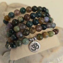 Load image into Gallery viewer, 108 Indian Agate Mala Necklace/Bracelet