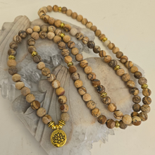 Load image into Gallery viewer, 108 Picture Jasper Mala Necklace/Bracelet