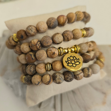 Load image into Gallery viewer, 108 Picture Jasper Mala Necklace/Bracelet