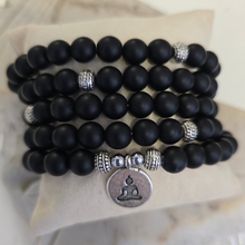 Load image into Gallery viewer, 108 Matte Black Onyx Mala Necklace/Bracelet