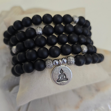 Load image into Gallery viewer, 108 Matte Black Onyx Mala Necklace/Bracelet