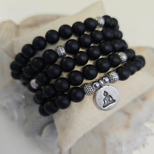 Load image into Gallery viewer, 108 Matte Black Onyx Mala Necklace/Bracelet