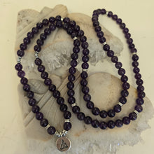 Load image into Gallery viewer, 108 Amethyst Mala Necklace/Bracelet
