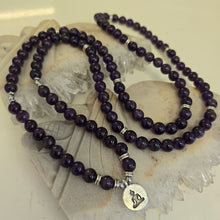 Load image into Gallery viewer, 108 Amethyst Mala Necklace/Bracelet