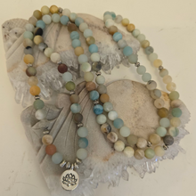 Load image into Gallery viewer, 108 Amazonite Mala Necklace/Bracelet