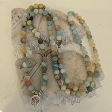 Load image into Gallery viewer, 108 Amazonite Mala Necklace/Bracelet