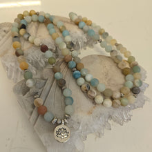 Load image into Gallery viewer, 108 Amazonite Mala Necklace/Bracelet