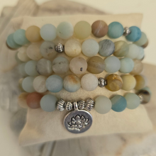 Load image into Gallery viewer, 108 Amazonite Mala Necklace/Bracelet