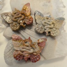 Load image into Gallery viewer, Alashan Agate Snake Butterfly