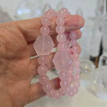 Load image into Gallery viewer, Rose Quartz Star Bracelet