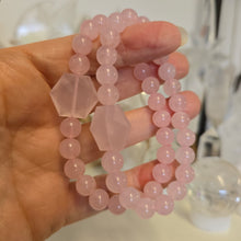 Load image into Gallery viewer, Rose Quartz Star Bracelet