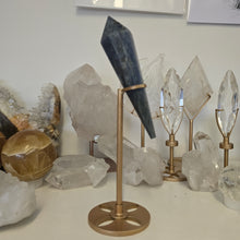 Load image into Gallery viewer, Blue Kyanite Wand on Stand