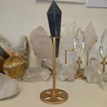 Load image into Gallery viewer, Blue Kyanite Wand on Stand