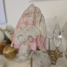 Load image into Gallery viewer, Pink Opal Indian Skull