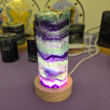 Load image into Gallery viewer, Rainbow Fluorite Lamp