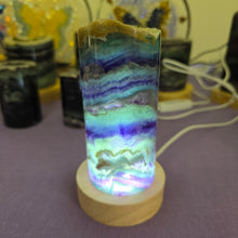 Load image into Gallery viewer, Rainbow Fluorite Lamp