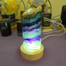 Load image into Gallery viewer, Rainbow Fluorite Lamp