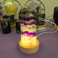 Load image into Gallery viewer, Rainbow Fluorite Lamp