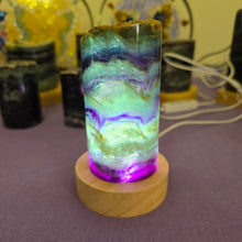 Load image into Gallery viewer, Rainbow Fluorite Lamp