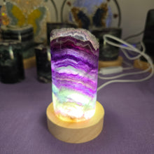Load image into Gallery viewer, Rainbow Fluorite Lamp