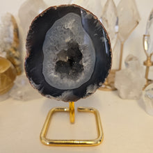 Load image into Gallery viewer, Agate Geode on Stand