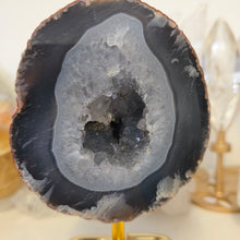 Load image into Gallery viewer, Agate Geode on Stand