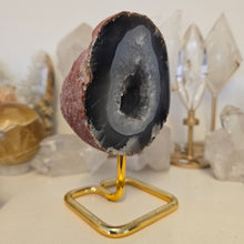 Load image into Gallery viewer, Agate Geode on Stand