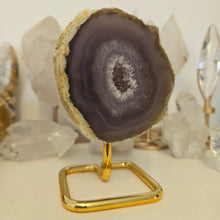 Load image into Gallery viewer, Agate Geode on Stand
