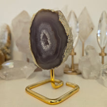 Load image into Gallery viewer, Agate Geode on Stand