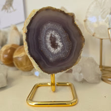 Load image into Gallery viewer, Agate Geode on Stand