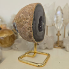 Load image into Gallery viewer, Agate Geode on Stand