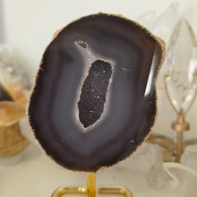 Load image into Gallery viewer, Agate Geode on Stand